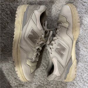 New Balance 550 Aime Leon Dore White Grey Suede Leather Sneakers Mens 11.5